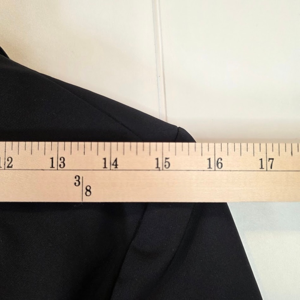 Quince Women's S Scuba Blazer Black Zipper Pocket Single Breasted Recycled Nylon - Picture 14 of 14